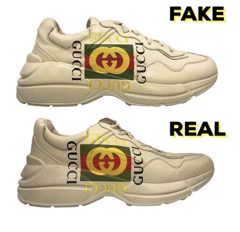 how to spot gucci rhyton shoes.